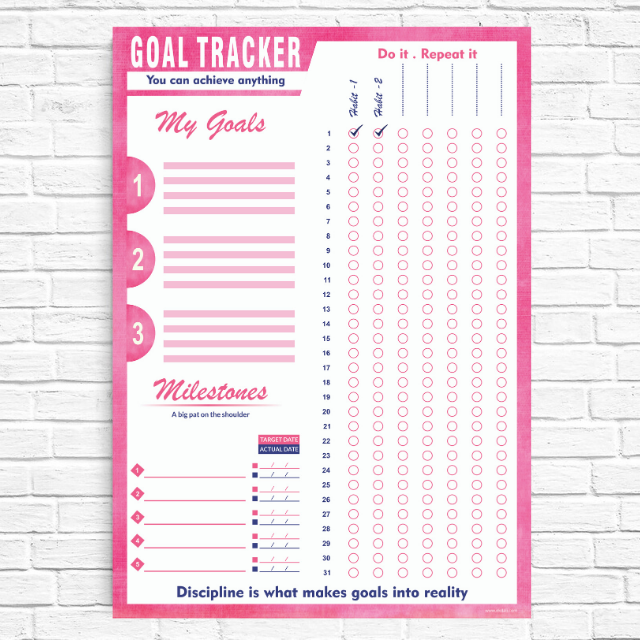 Goal Tracker Pink